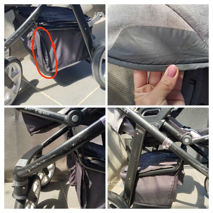 ESPIRO NEXT FLOW 3w1 wózek głęboko-spacerowy  STYLISH GRAY