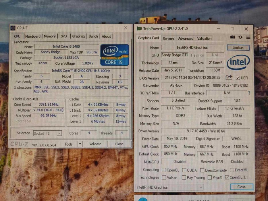 Компьютер Intel i5-2400 (4x3.40GHz),DDR3 8 Gb ,HD 2000,HDD 500 Gb