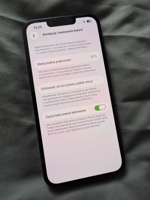 iPhone 13 128GB Midnight | 87% baterii | Pudełko | Bardzo ładny