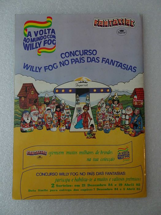 Caderneta de cromos completa Willy Fog