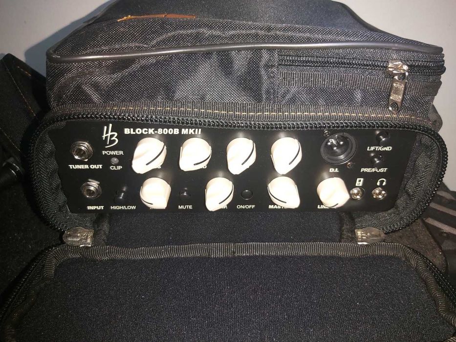 Baixo amp Harley Benton + colunas Hartke