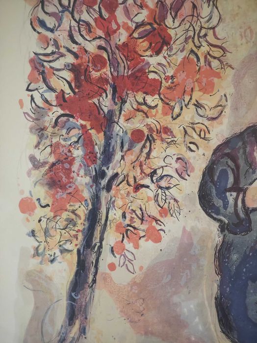 Marc Chagall Mojzesz i Gorejacy krzew sygn. limitowana litografia