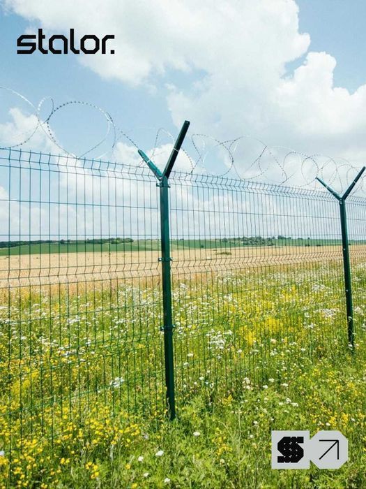 Огорожа секційна 3д. Сітка зварна. Славута