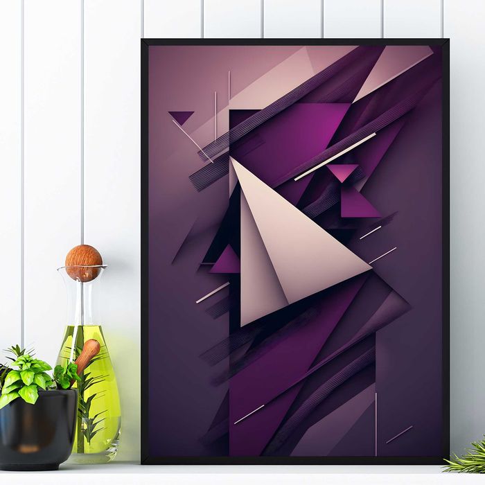plakat abstrakcja 3d, plakat obraz do pokoju trójwymiarowa abstrakcja