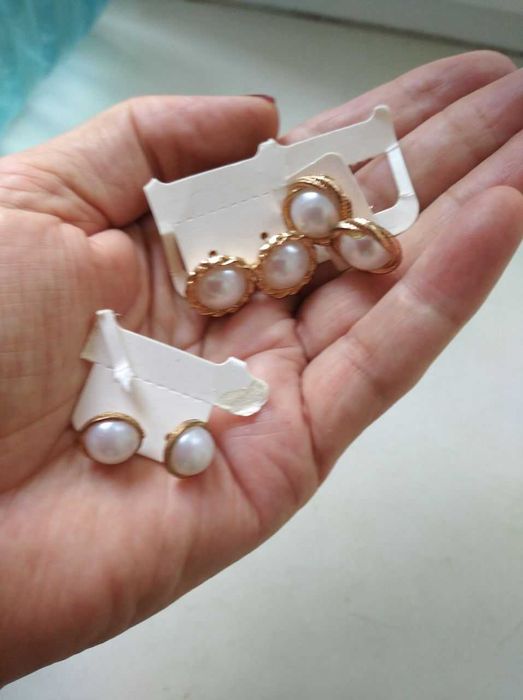 Оригинальные серьги гвоздики,пусеты. Бижутерия.