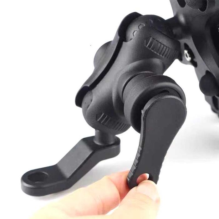 Антивібраційний мототримач телефону на мотоцикл скутер. З козирком