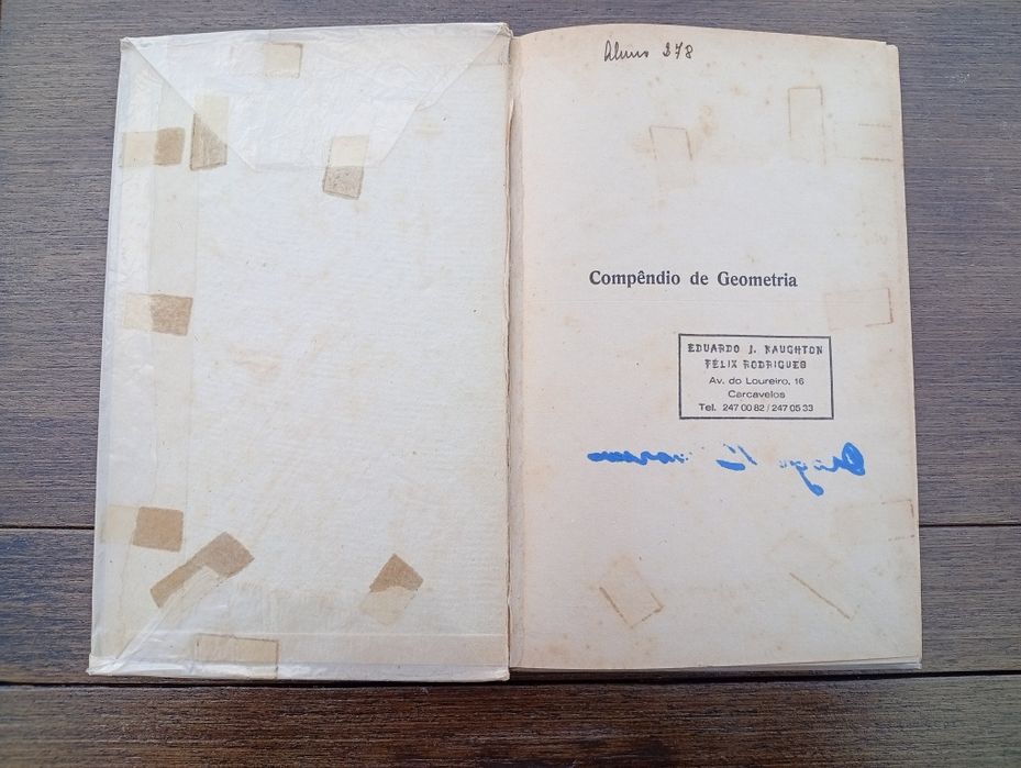 livro "Compêndio de Geometria" (Volume 1.º)