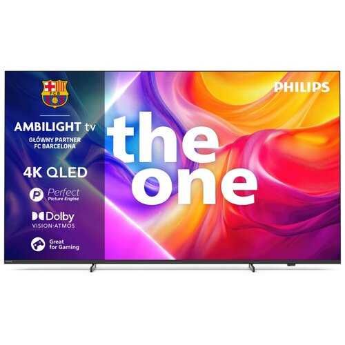 Nowy Philips QLED 3xambilight 75" 144Hz 4K Smart DVB-T2 75PUS9010 gw12