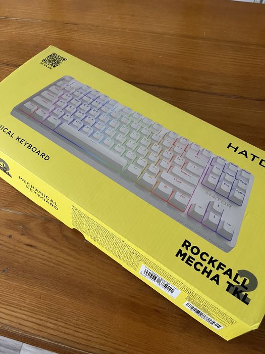 Клавіатура HATOR Rockfall 2 Mecha TKL Orange White (HTK-521)