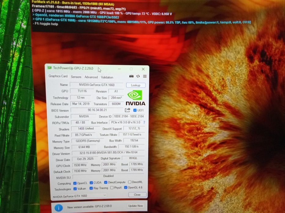 Intel i5 6600,, DDR4 16GB, GTX1660 6gb