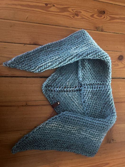 Chusta Handmade rekodzielo turkusowa