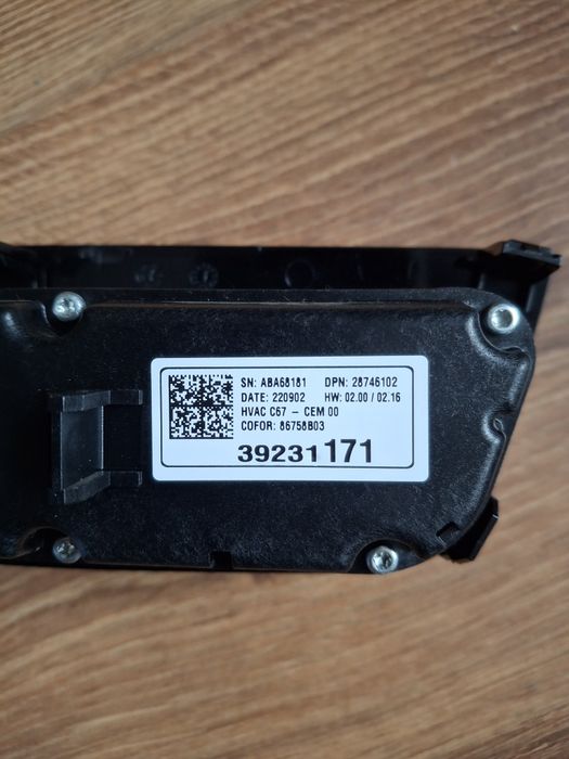 Panel klimatyzacji corsa F 39231171