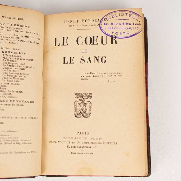 Henry Bordeaux - Le Coeur et le Sang