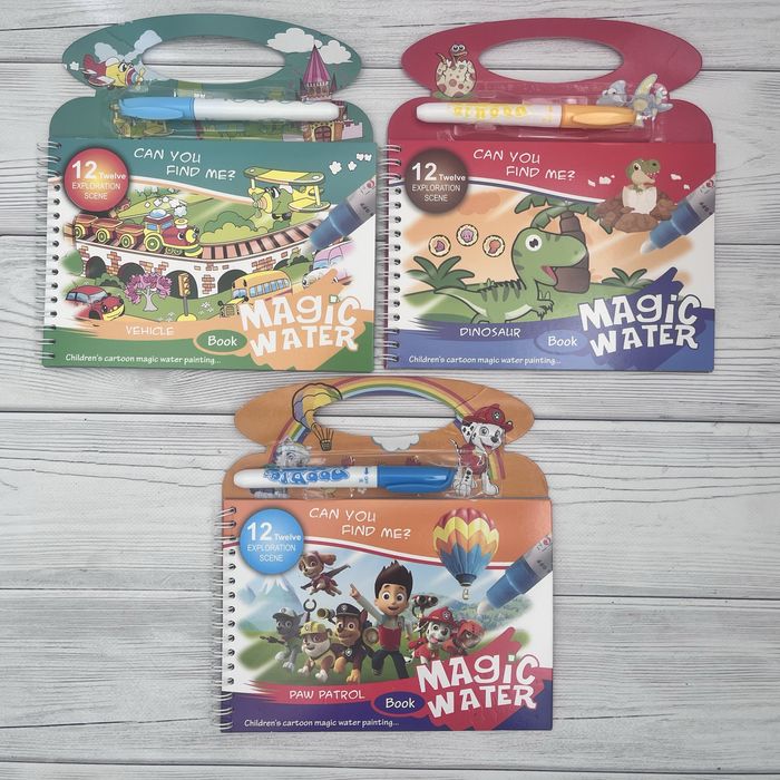 Багаторазова водна розмальовка Патруль Пеппа з маркером