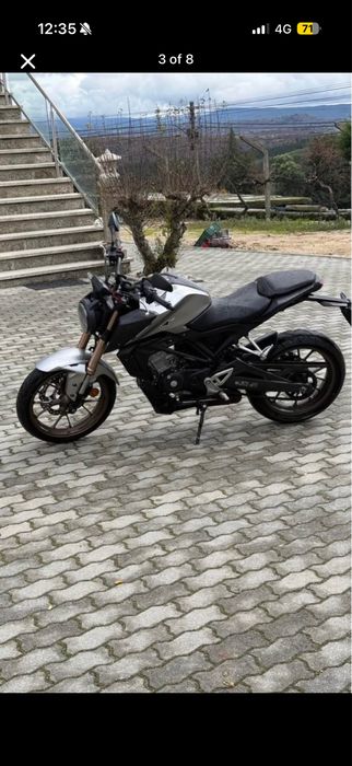 Honda cb125r 2024, prateada/dourada