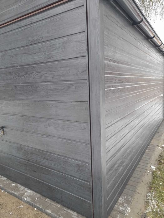Garaż 8x5,5 Grafit Drewnopodobny od Producenta. Cenowa okazja