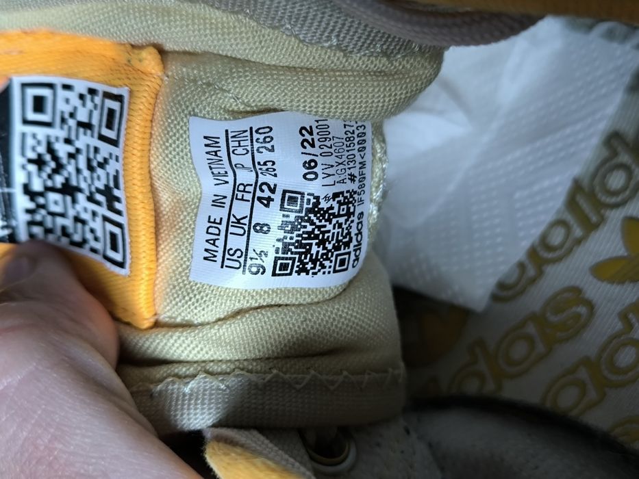 Adidas Nizza Platform Parley EU 42 żółte trampki