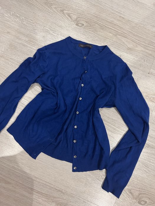 Sweterek bolerko niebieskie