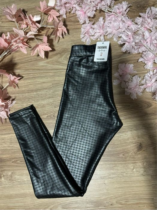 Tezenis s/8/36 nowe (z metką) termiczne ocieplone w. legginsy spodnie