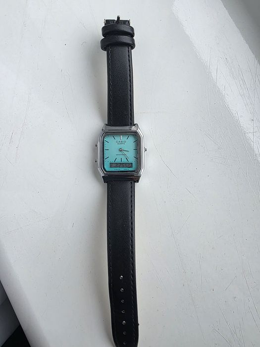 Оригінальний годинник Casio AQ-230 (Tiffany / Turquoise Dial) — Б/У в чудовому стані