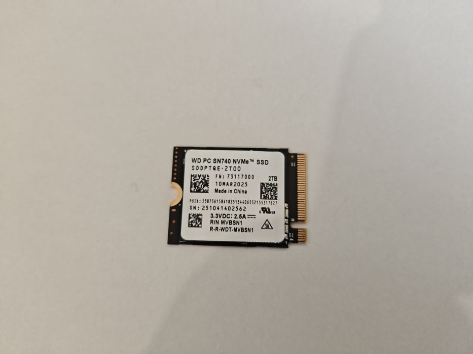 SSD M.2 2230 Western Digital SN740 – 2TB