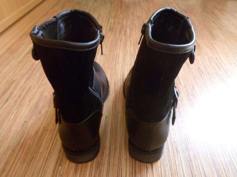 Botas Pretas Pele, 37