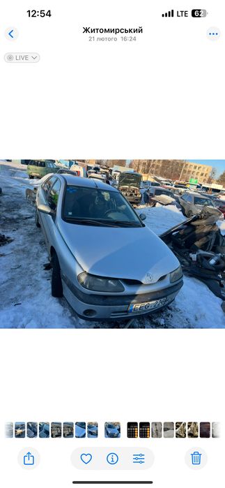 Продам Двигун Reno Laguna 1 98 року 1.6 бензин