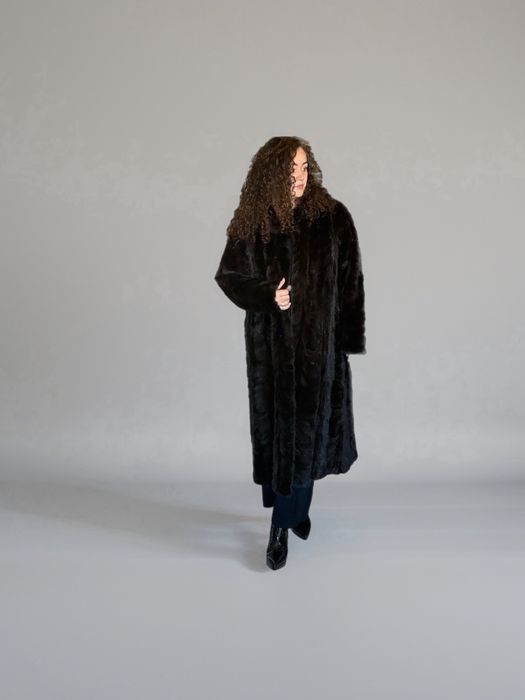 futro naturalne z norek norki mink  L XL 40 42 polski kuśnierz z Łodzi polska jakość szyte z włoskich skór