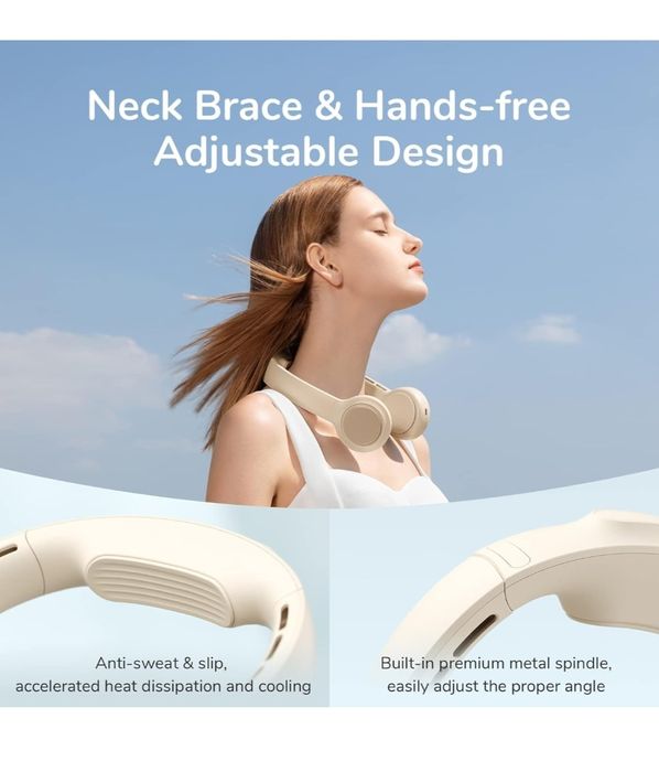 JISULIFE Przenośny wentylator na szyję