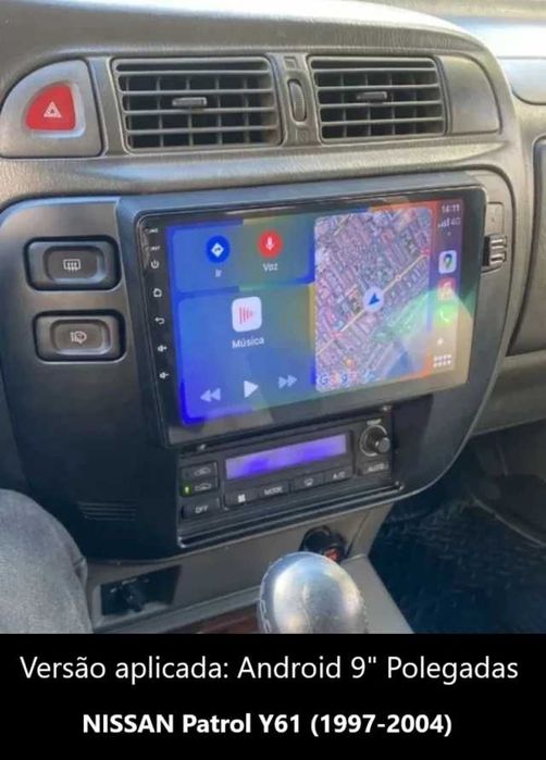 Rádio 2DIN 9" • NISSAN Patrol (1997 a 2010) • Android [4+32GB] Y61 GR