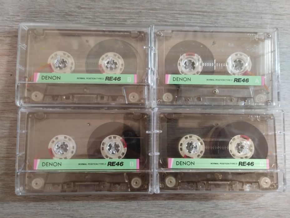 4 касети DENON RE46,тип I,одним лотом
