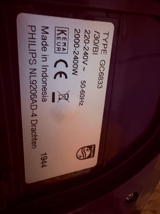 Ferro caldeira Philips GC6833
