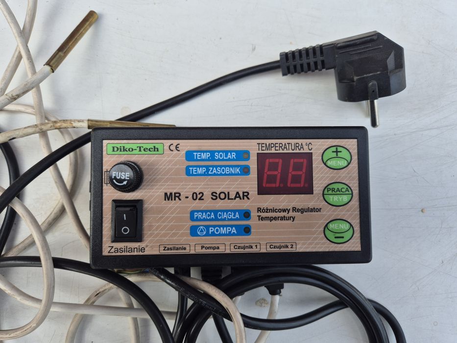 Sterownik solarny Regulator pracy pompy w układzie różnicowym