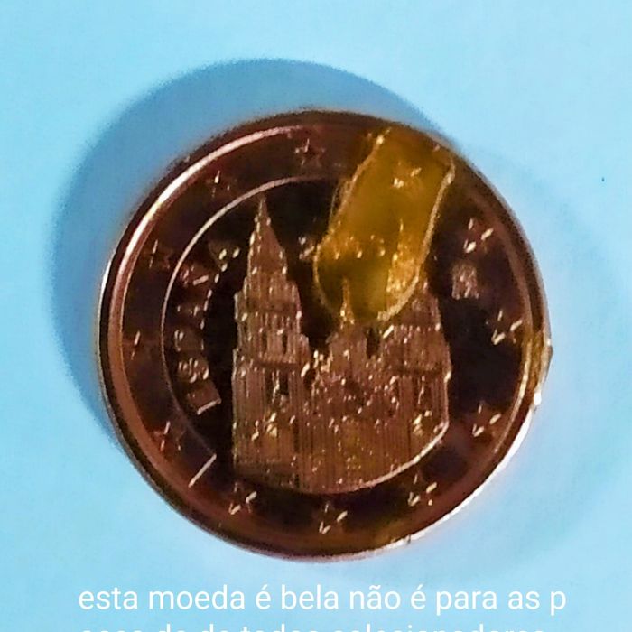 Duas moedas de cêntimos espanholas