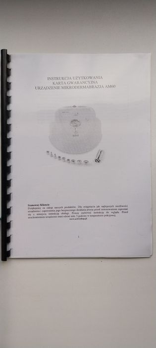 Urządzenie do mikrodermabrazji AM 60