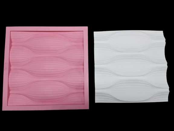 Molde em silicone para revestimento 3d gesso / cimento