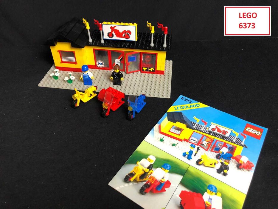 LEGO City Classic: 6396; 6392; 6368; 6376; moinho MOC; 6380; 6373