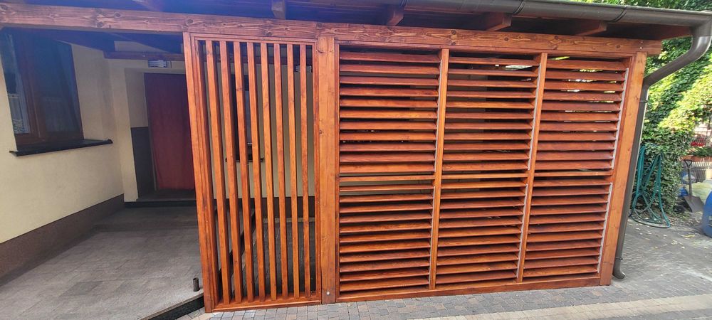 Żaluzje drewniane MALOWANE na wymiar, shutters , ruchome deski rolety