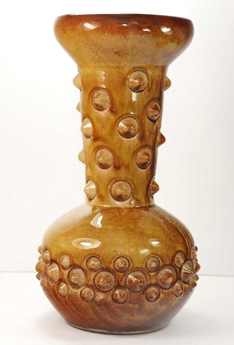 ŁYSA GÓRA Wazon z kolcami Maczuga Dinozaur ceramika proj Jerzy Sacha