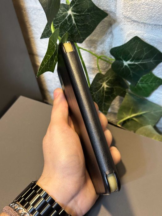 Skórzane etui/case Qult z klapką do iPhone X