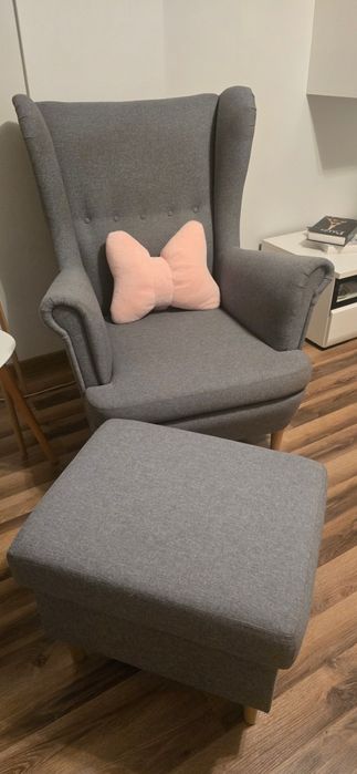 2x Fotel uszak i 1 podnóżek