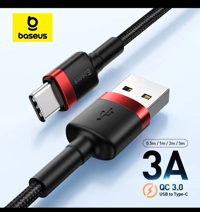 Baseus 100w/240w  1m/2m кабель