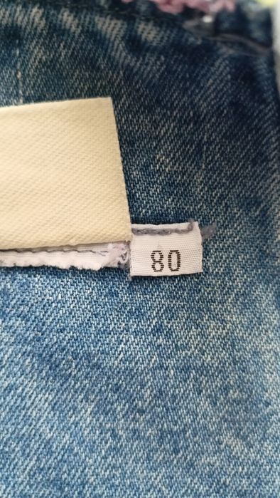 Sukienka na szelkach / sarafan rozm. 80 (12 m.)