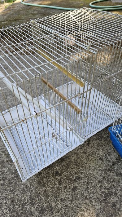 3 gaiolas para pássaros e acessórios