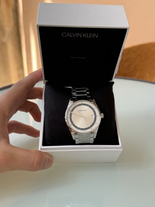 Чоловічі годиники CALVIN KLEIN Quartz Silver Dial Silver-Tone Men's