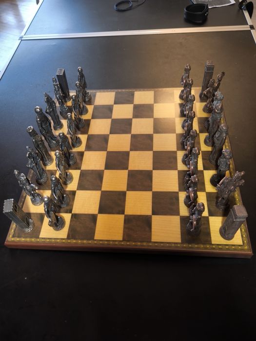Jogo de xadrez de coleção - Peças de metal
