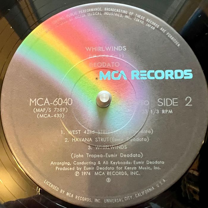 LP, Deodato - Whirlwinds, 1974, Japan