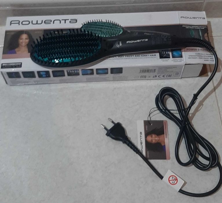 Escova Alisadora ROWENTA Power Straight CF5820 Cerâmica