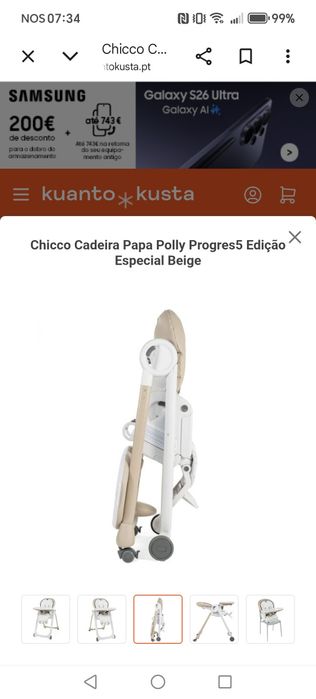 Cadeira Papa Chicco Polly Progres5