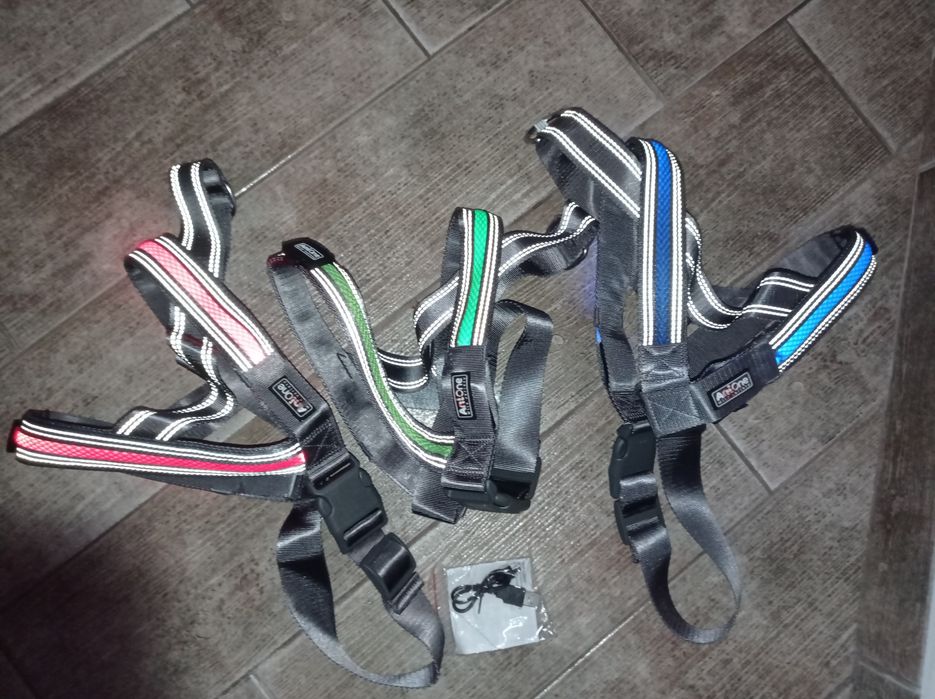 Wyprzedaż! Nowe szelki LED dla psa Ładowane na USB.